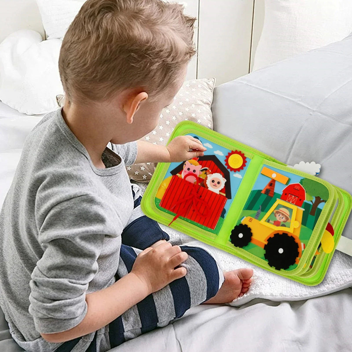Interactive Farm Animals Learning Book — Toddler Vocabulary & Engaging Artwork