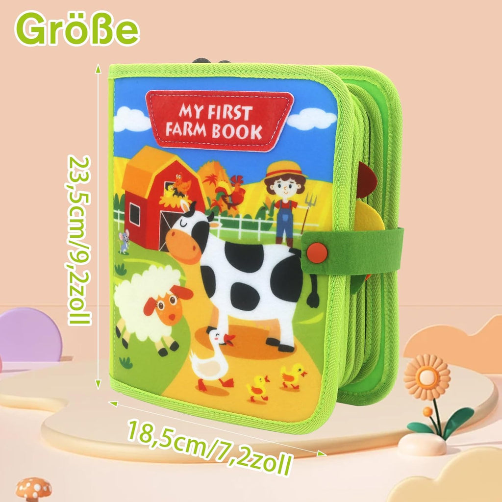 Interactive Farm Animals Learning Book — Toddler Vocabulary & Engaging Artwork