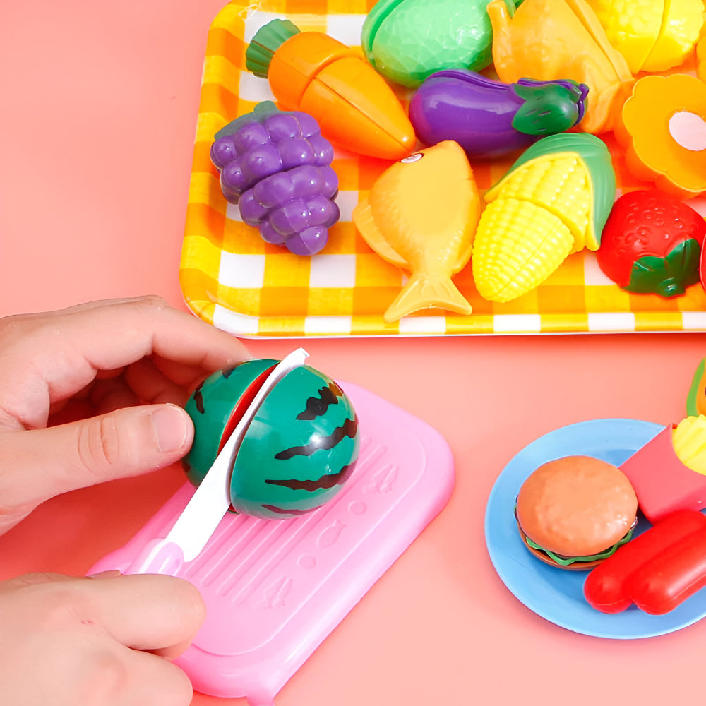 Colorful Fruit and Vegetable Toy Food Set