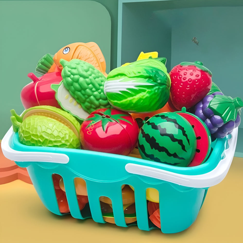 Colorful Fruit and Vegetable Toy Food Set