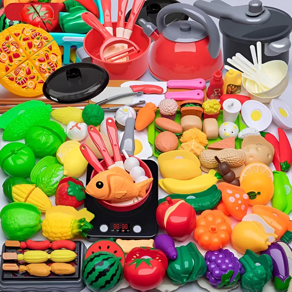 Colorful Fruit and Vegetable Toy Food Set
