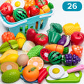 Colorful Fruit and Vegetable Toy Food Set