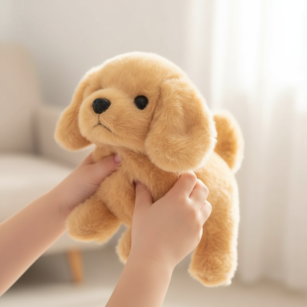 Cagnolino robotico di peluche interattivo - Cammina, abbaia e scodinzola