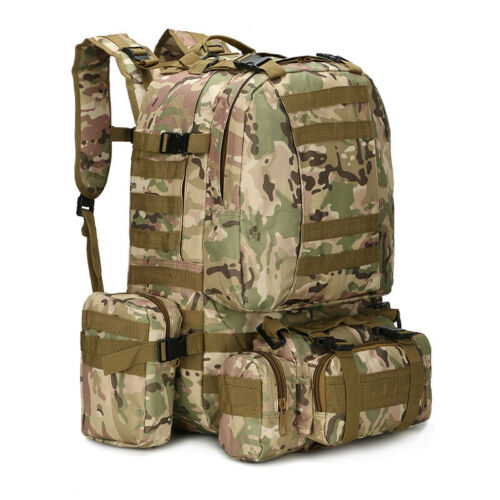Tactical Military Backpack 60L with Removable MOLLE Pouches - Esilora