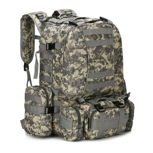 Tactical Military Backpack 60L with Removable MOLLE Pouches - Esilora