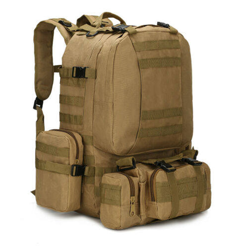 Tactical Military Backpack 60L with Removable MOLLE Pouches - Esilora
