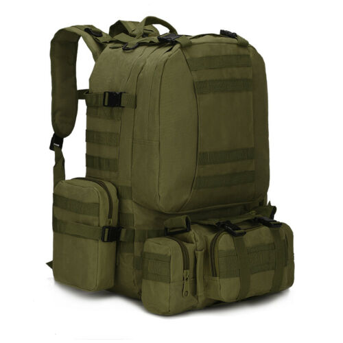 Tactical Military Backpack 60L with Removable MOLLE Pouches - Esilora