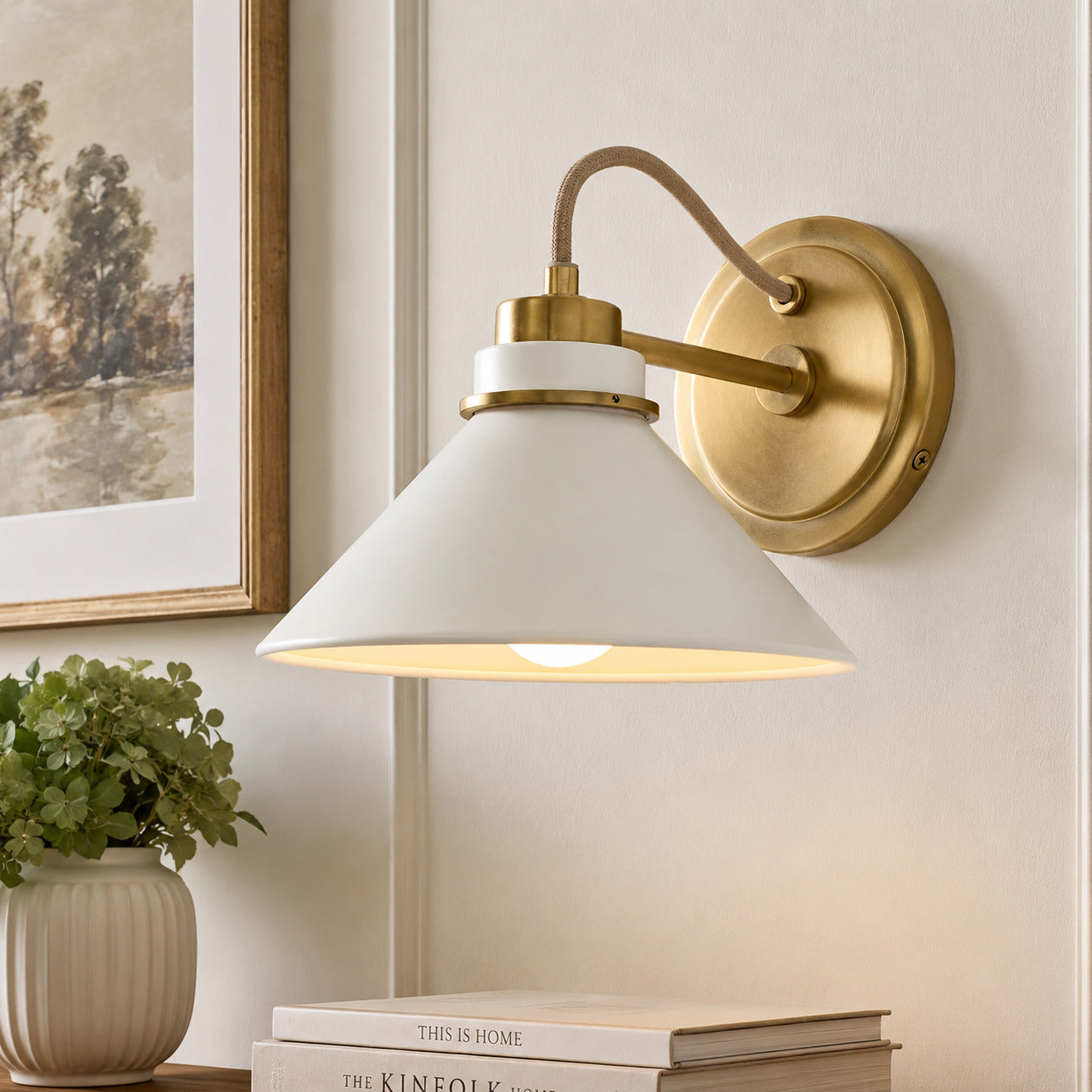 Aurenza Curved Arm Globe Wall Sconce – Modern Industrial Wall Lamp for Bathroom, Bedroom, and Hallway | Esilora