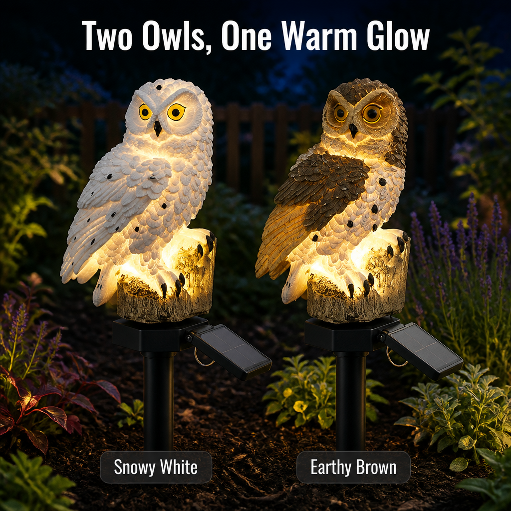 SolarHoot — Light Up Your Garden With a Warm, Magical Owl Glow - Esilora