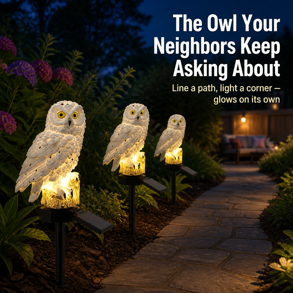 SolarHoot — Light Up Your Garden With a Warm, Magical Owl Glow - Esilora