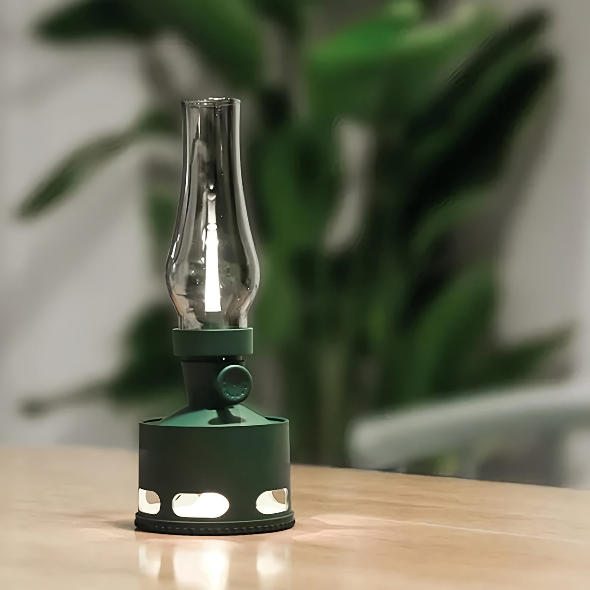 Retro Glass LED Table Lamp — 10-Level Dimming, 160-Hour Runtime