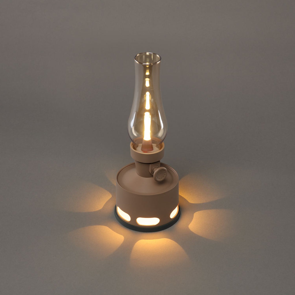 Retro Glass LED Table Lamp — 10-Level Dimming, 160-Hour Runtime