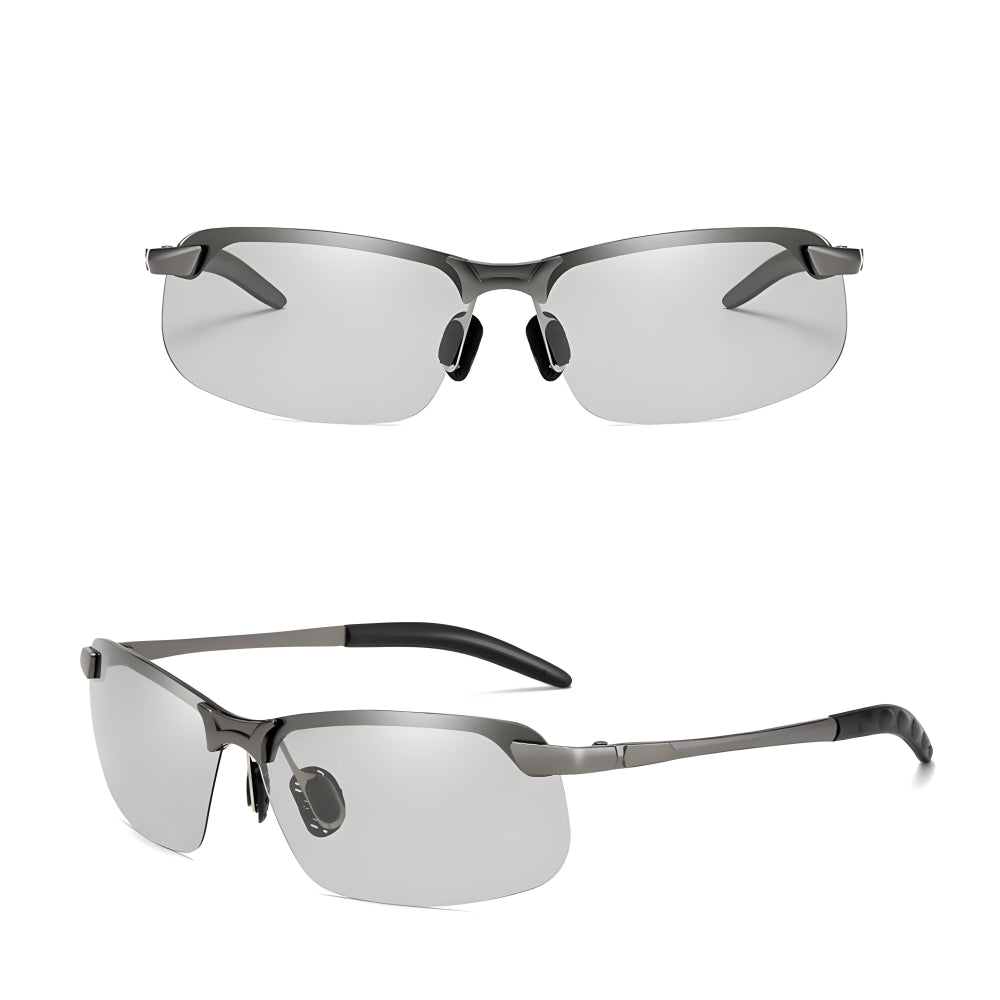 Metal Frame Sunglasses — Polarized Photochromic Lenses