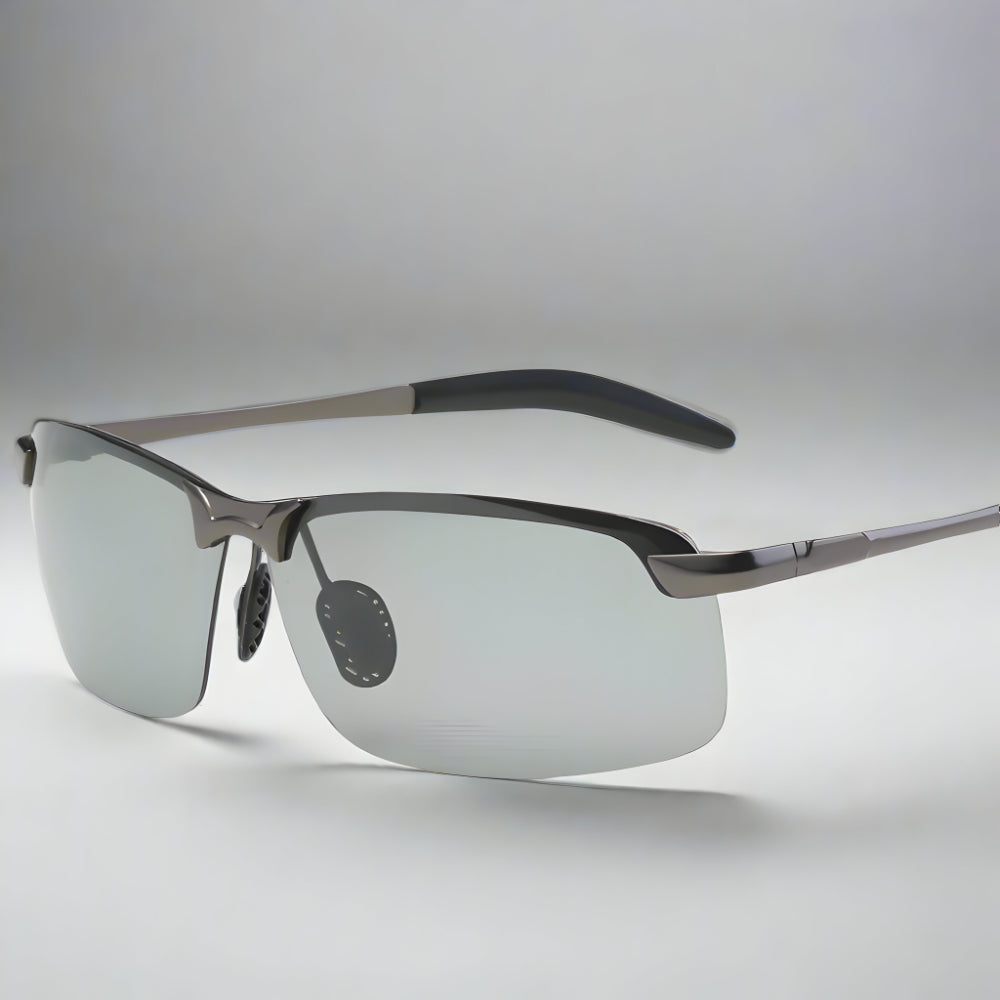 Metal Frame Sunglasses — Polarized Photochromic Lenses