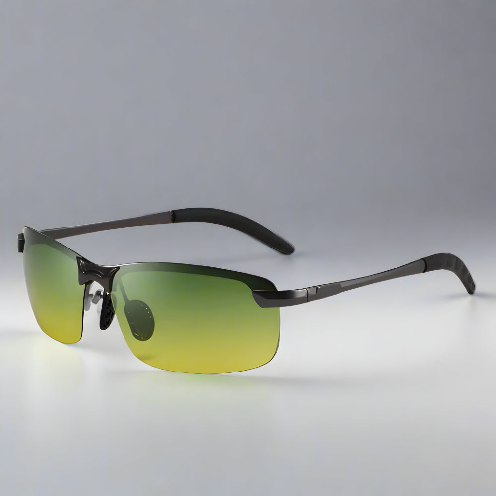 Metal Frame Sunglasses — Polarized Photochromic Lenses