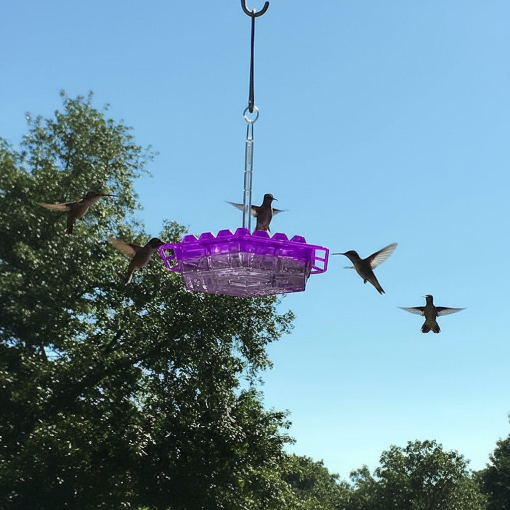 Hrănitoare pentru păsări colibri Kolibri — Stație dintr-o singură bucată, orificii ridicate