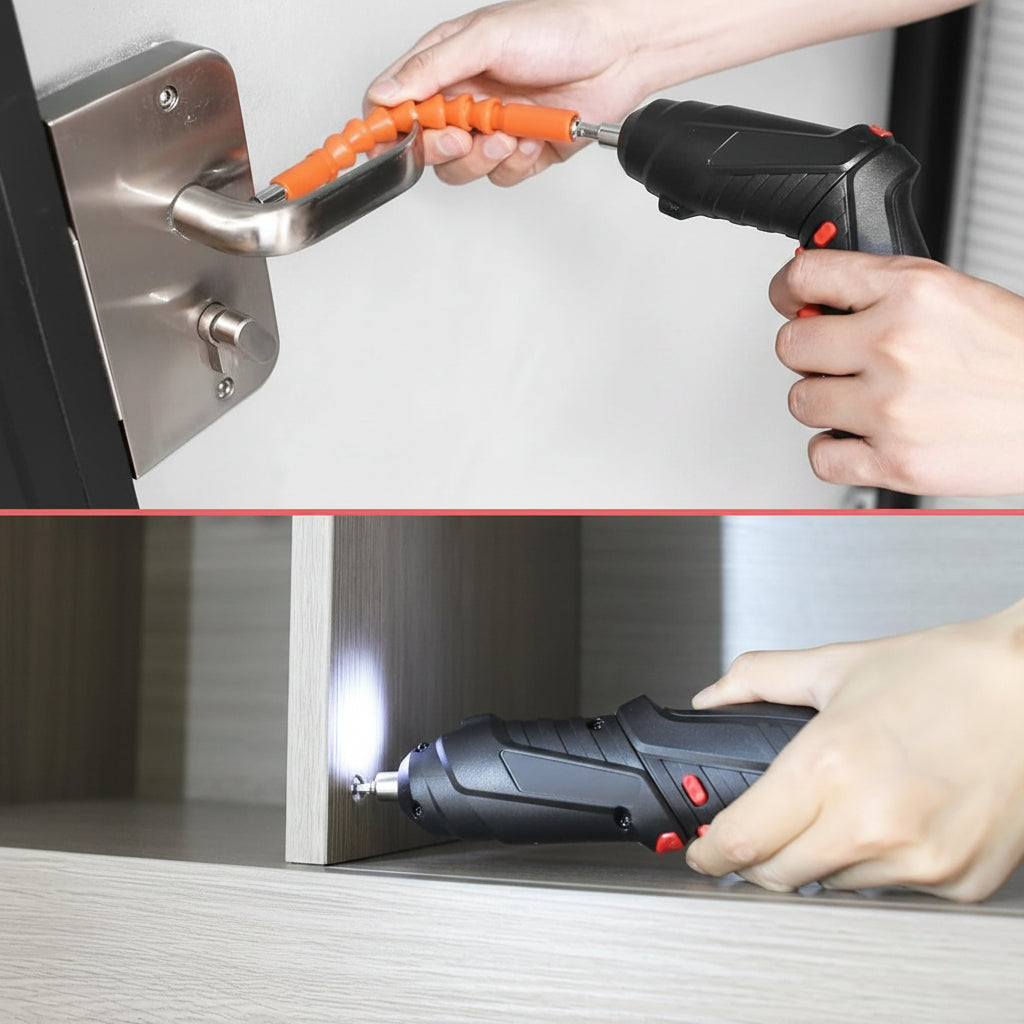 2-in-1 Cordless Drill Driver with Magnetic Tip for DIY Projects