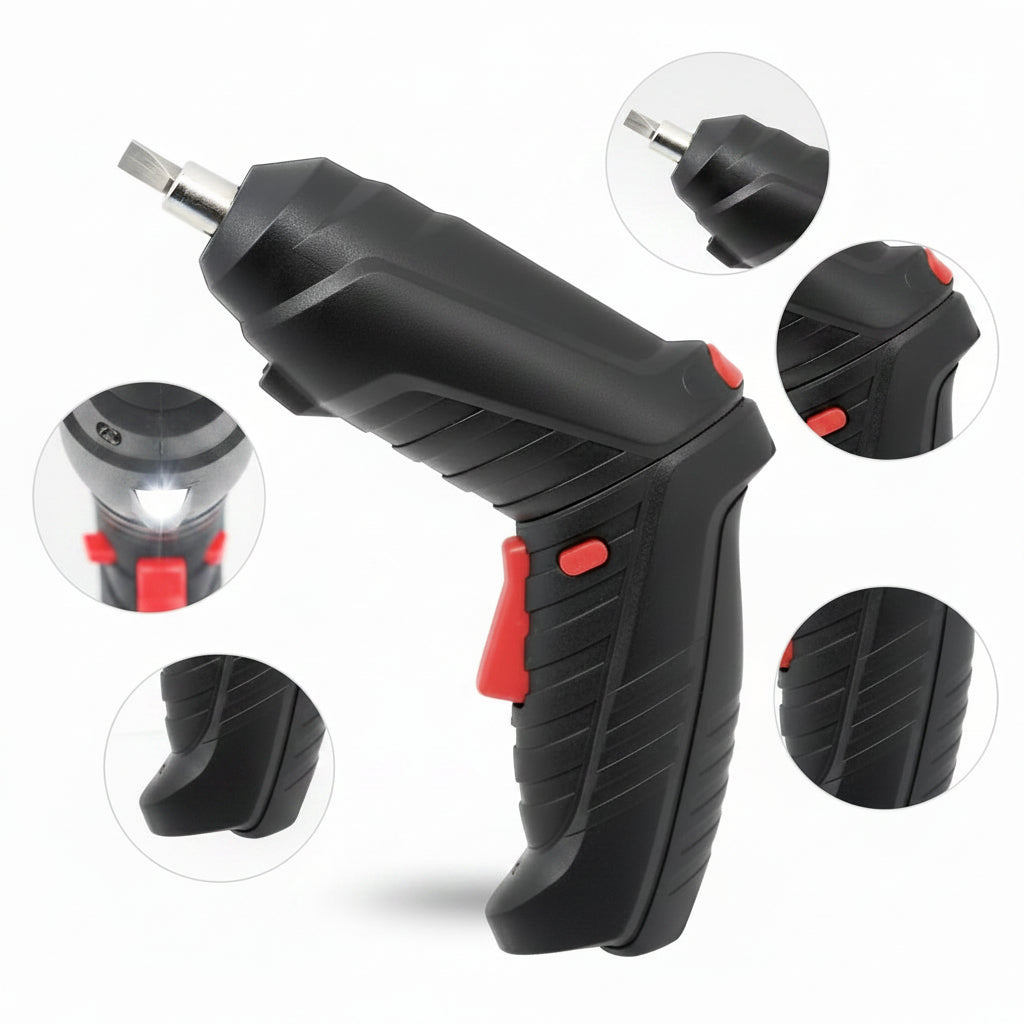 2-in-1 Cordless Drill Driver with Magnetic Tip for DIY Projects