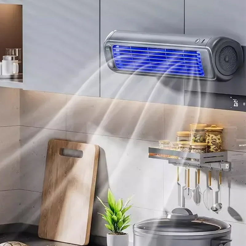 مروحة برجية صغيرة — بطارية داخلية بسعة 2000mAh، تشغيل لمدة 12H، تصميم نحيف وهادئ