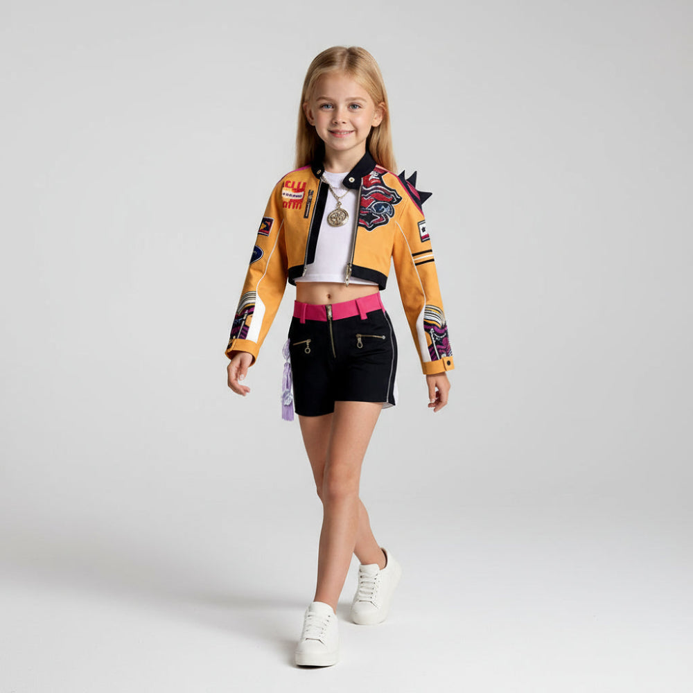Set de costum pentru copii din țesătură de bumbac tip twill