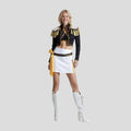 Costum de Halloween Kpop Hunter - costum de scenă negru și auriu pentru tineri