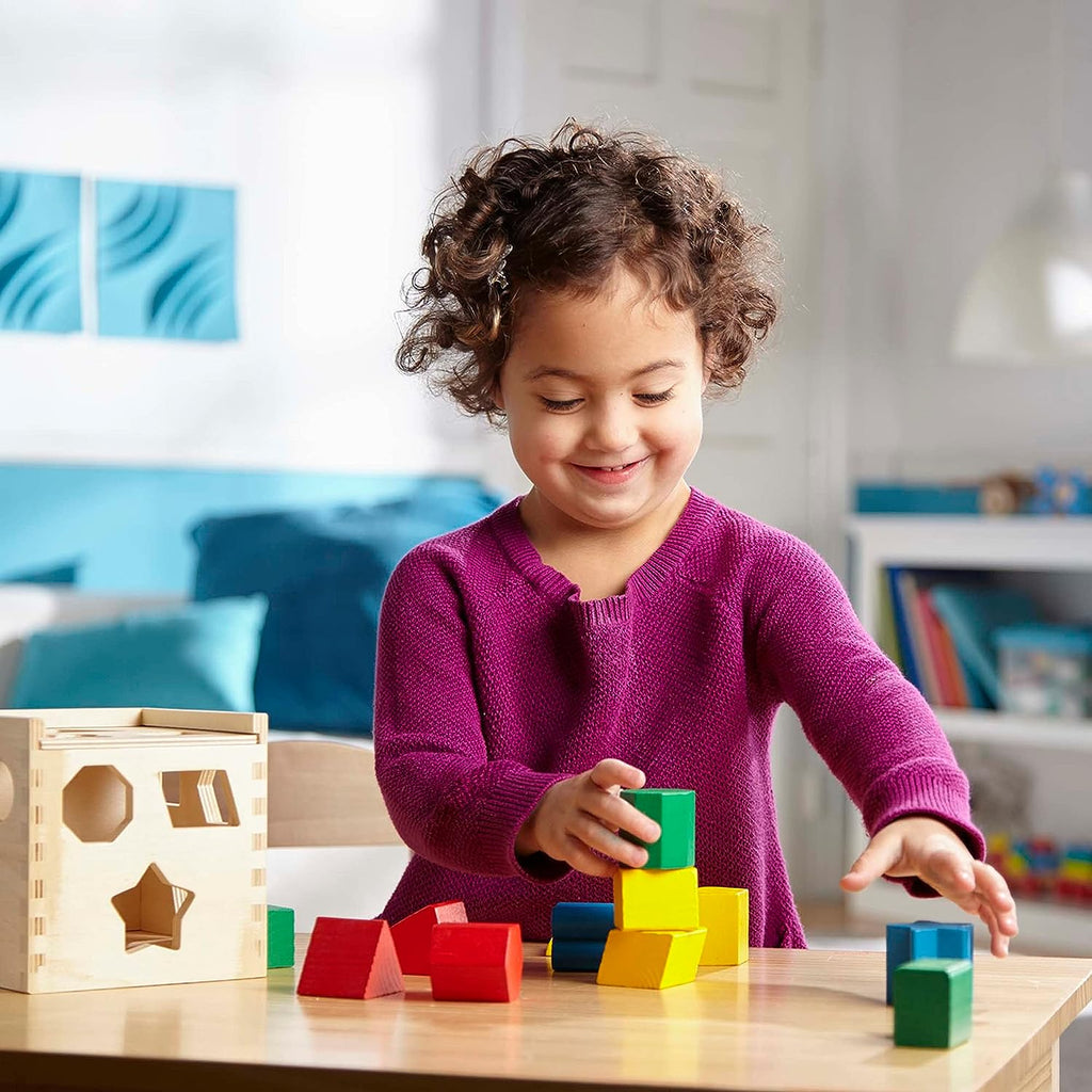 Wooden Peg Game — Colorful Shape Sorting Learning Toy