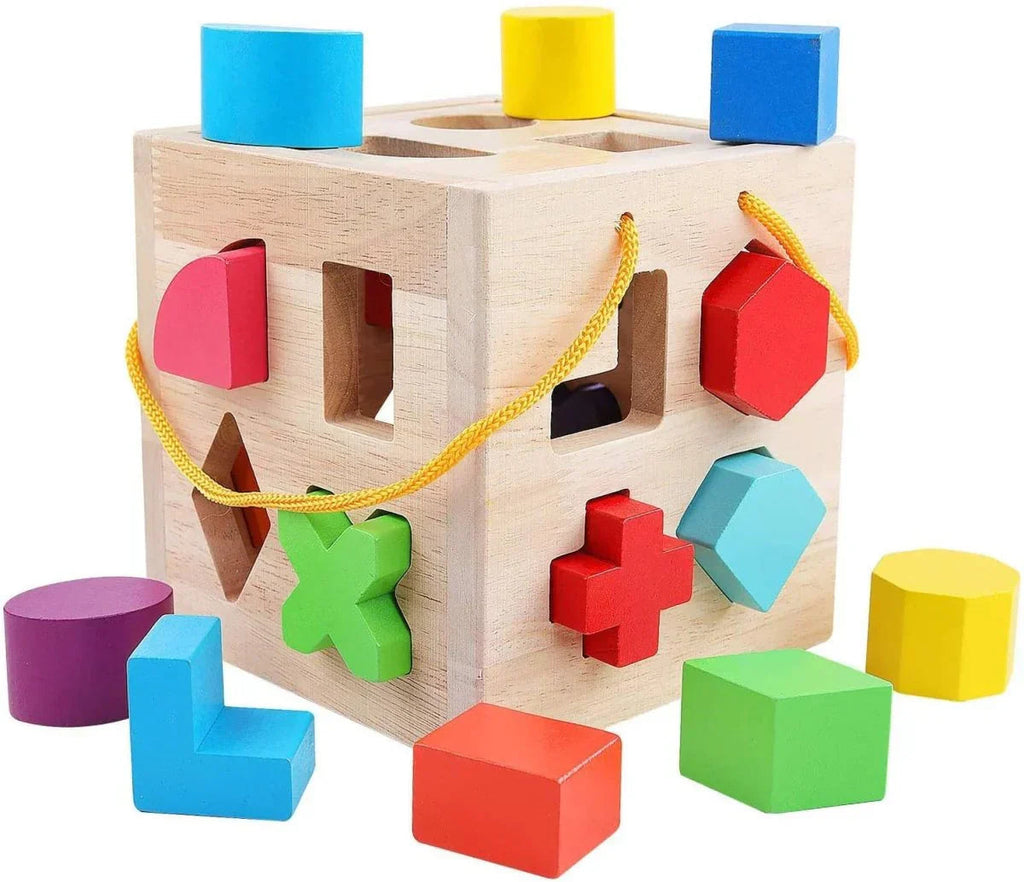 Wooden Peg Game — Colorful Shape Sorting Learning Toy