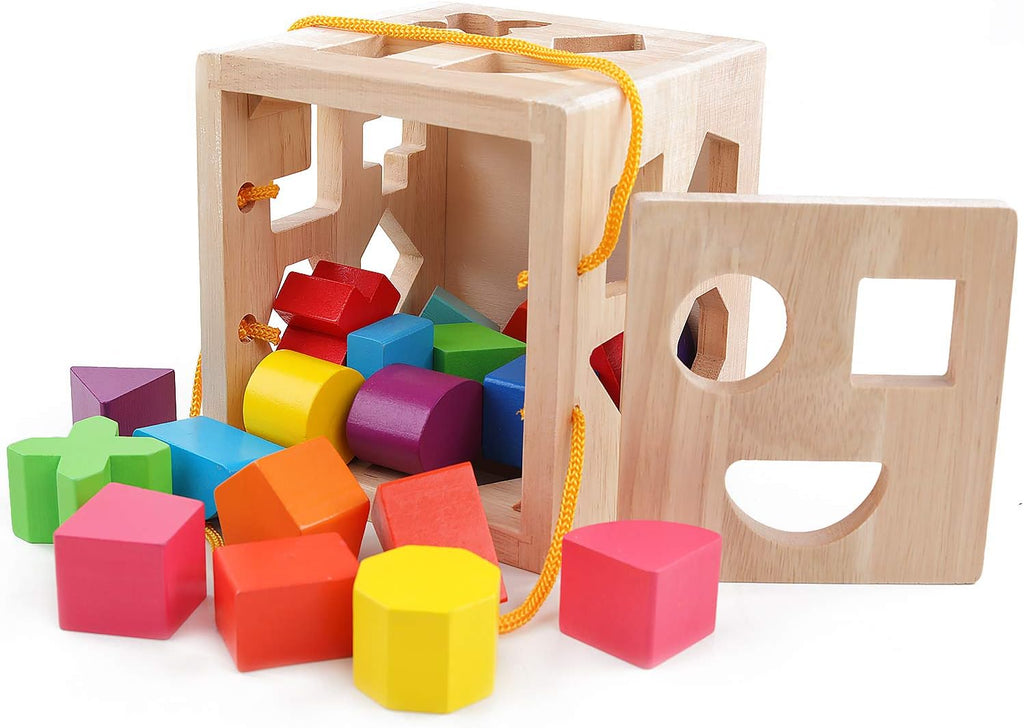 Wooden Peg Game — Colorful Shape Sorting Learning Toy
