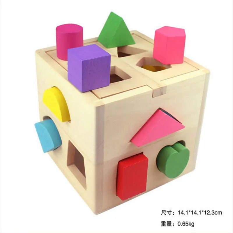 Wooden Peg Game — Colorful Shape Sorting Learning Toy
