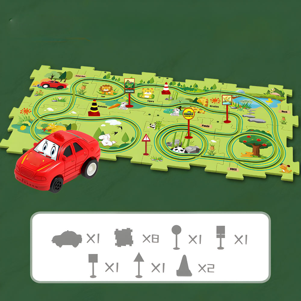 Modular Plastic Toy Car Race Track Set