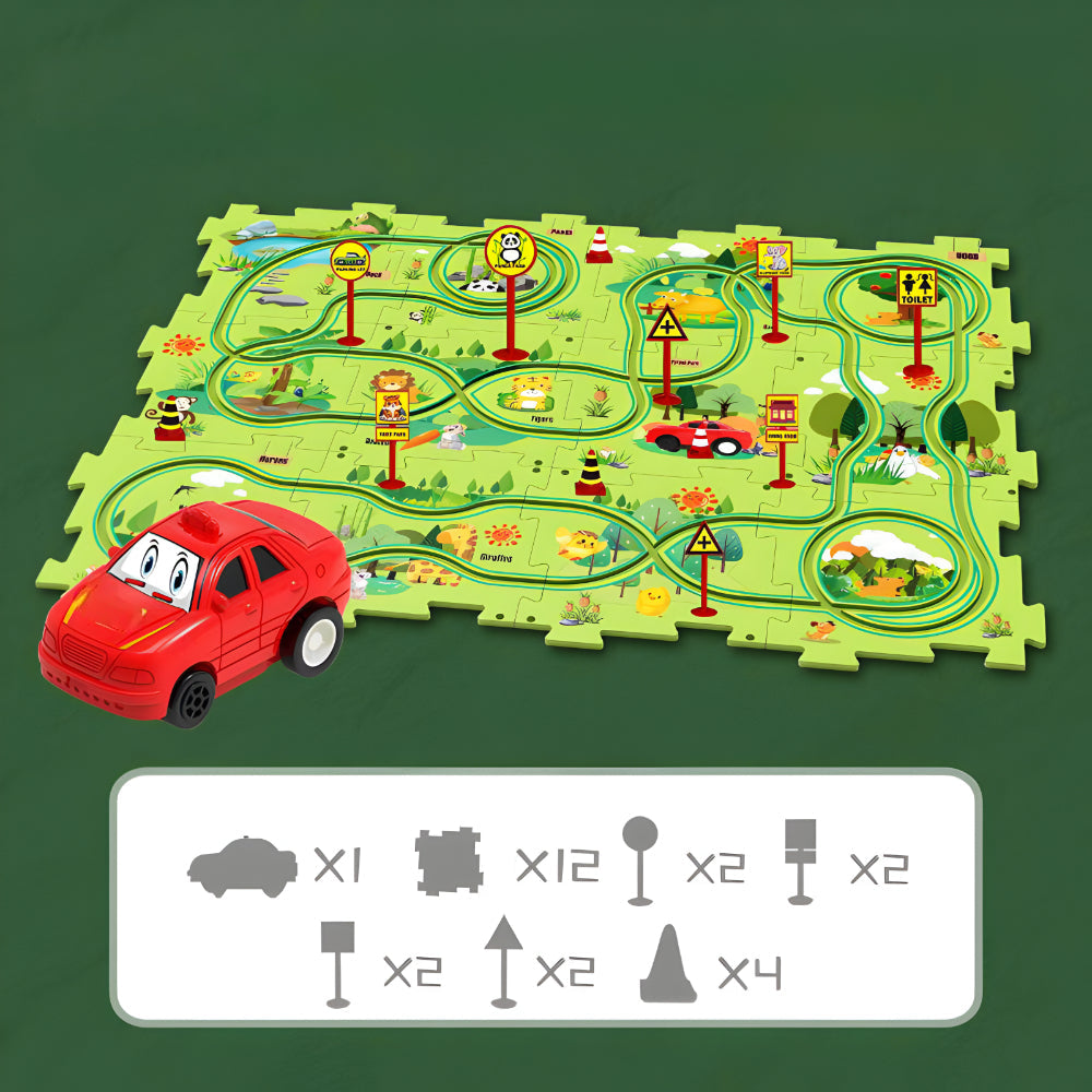 Modular Plastic Toy Car Race Track Set