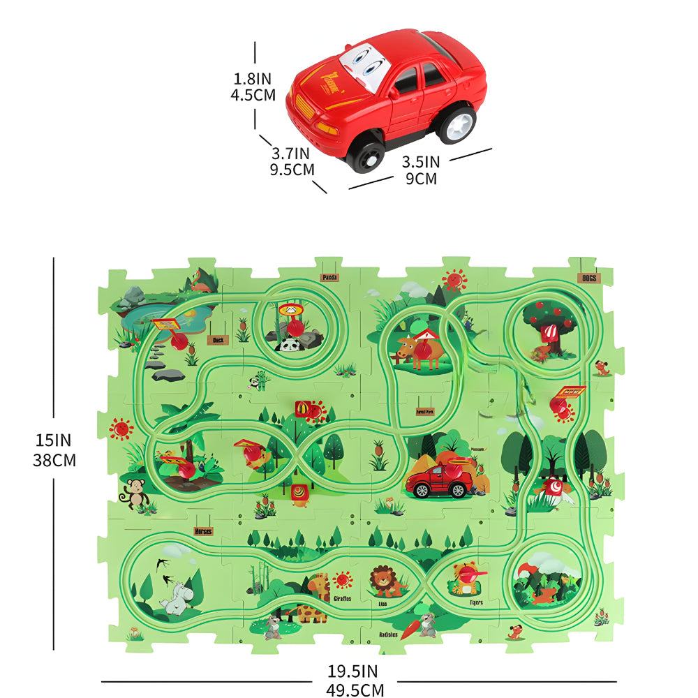Modular Plastic Toy Car Race Track Set