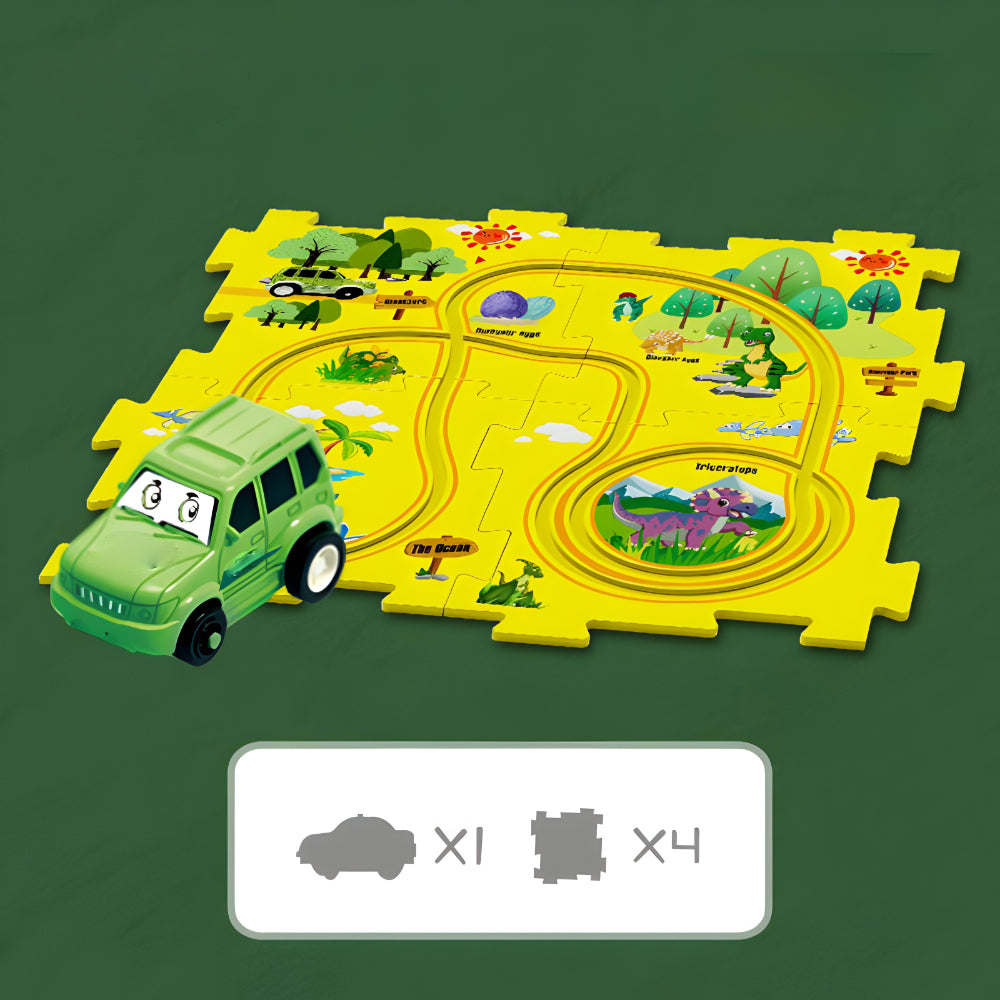 Modular Plastic Toy Car Race Track Set