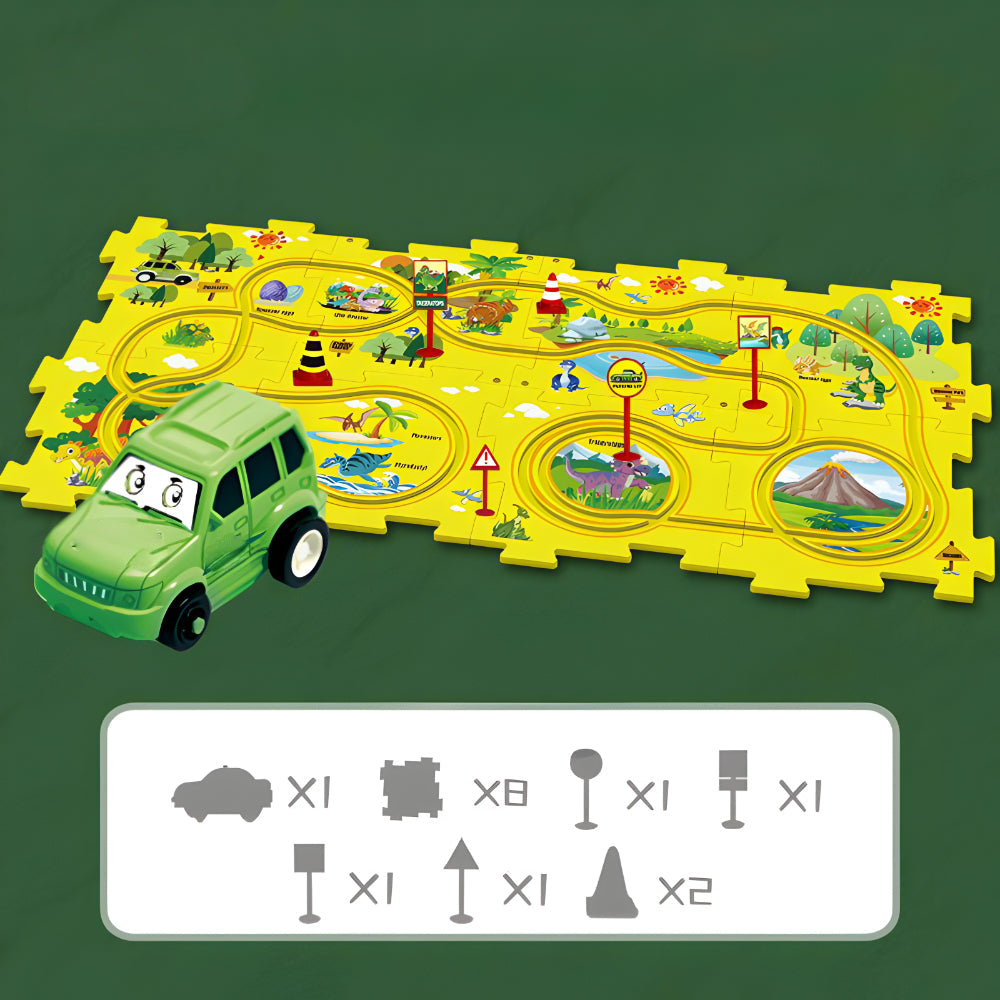 Modular Plastic Toy Car Race Track Set