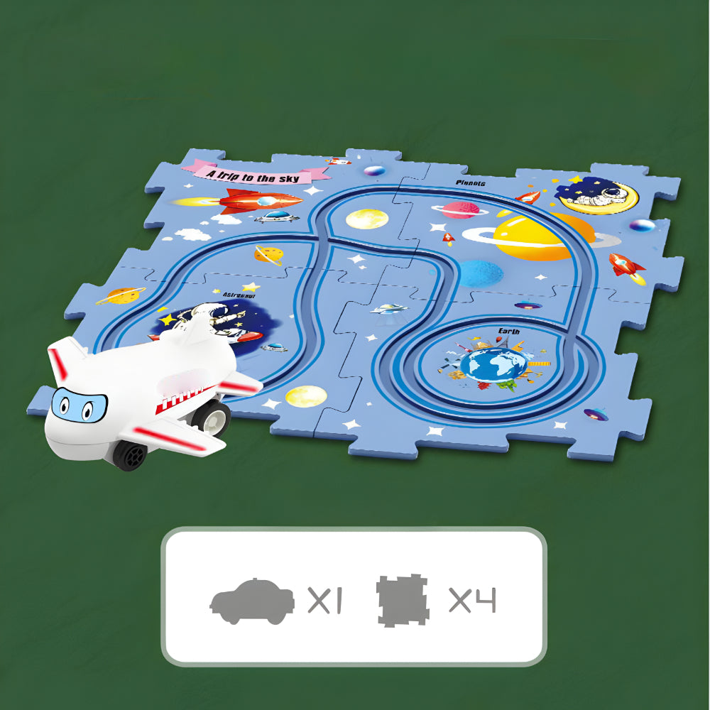 Modular Plastic Toy Car Race Track Set