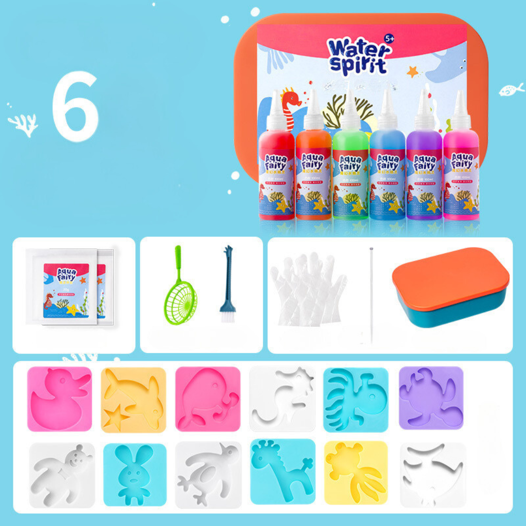 Kit interactiv de creație artistică cu apă pentru copii