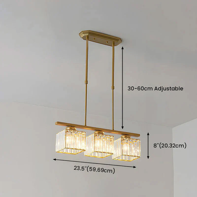 Artesso Art Deco Pendant Lamp — Glass Shades, Adjustable Height