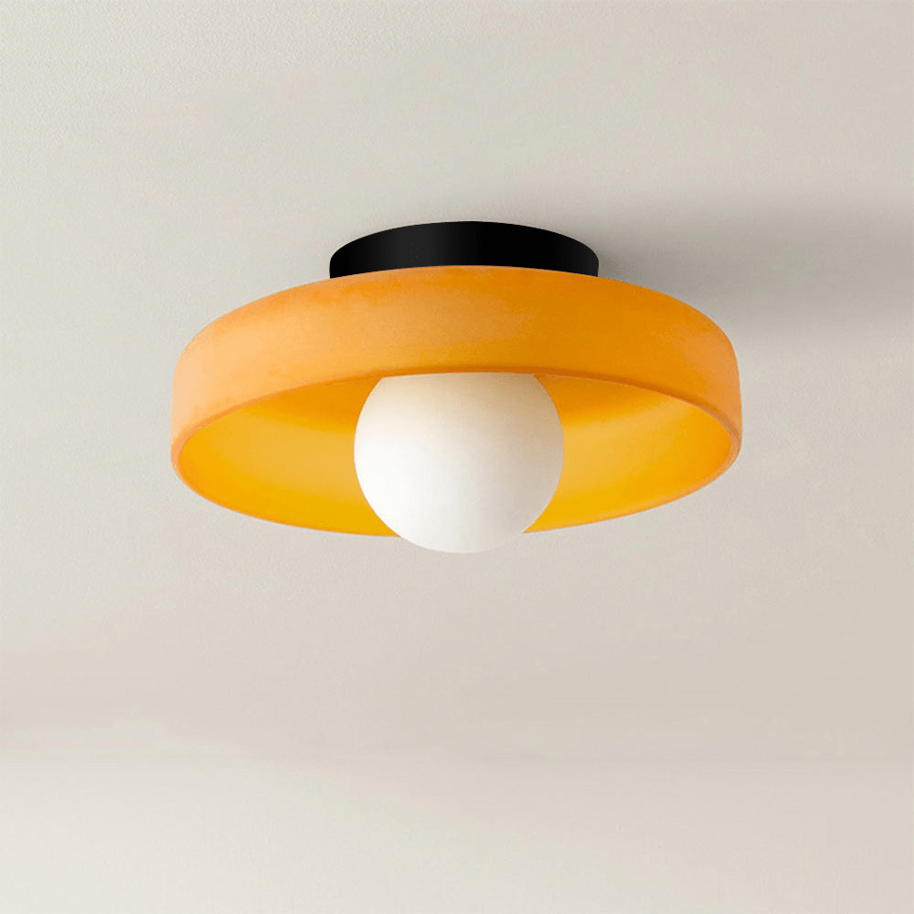 Aurevo rund loftslampe — dæmpbar LED, luksuriøs finish