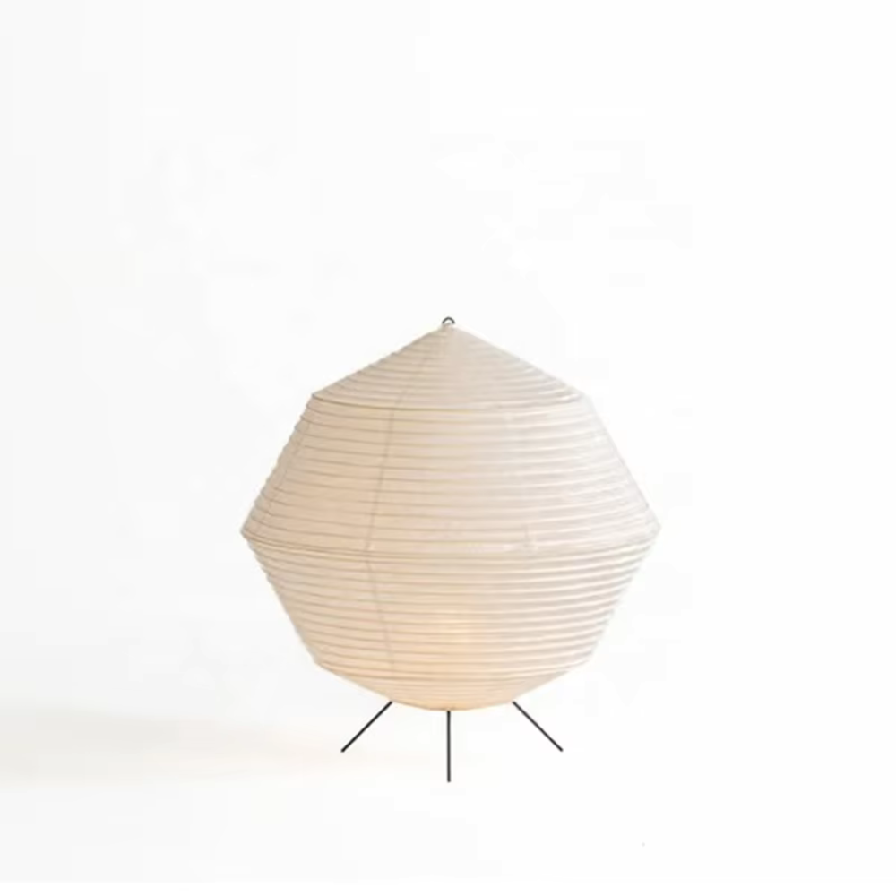 Japanese Style Rice Paper Table Lamp — Soft Diffused Warm Lighting