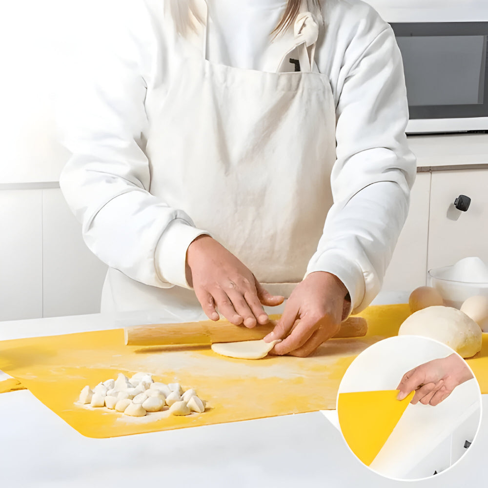 Duża silikonowa mata kuchenna do pieczenia z powłoką zapobiegającą przywieraniu