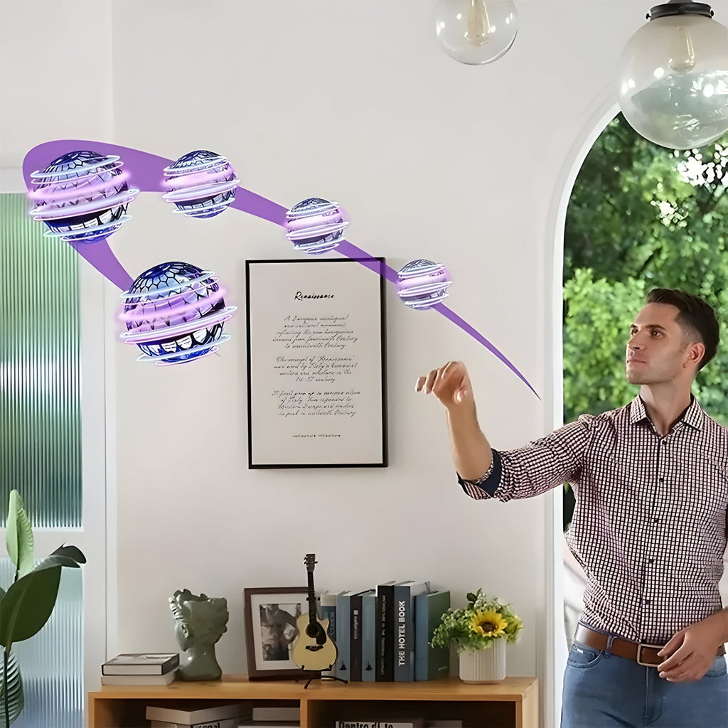 LED Light-Up Flying Ball for Kids — Interactive Play Toy