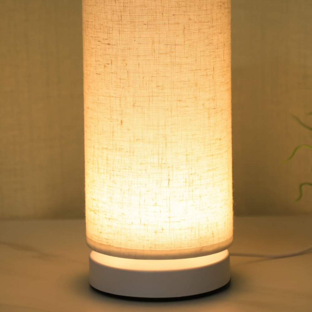 Modern Plastic Table Lamp — USB Powered Direct Connection, Upward Beam Design