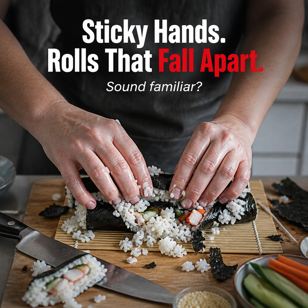 Sushi RollEase — Připravte doma během několika minut čisté a rovnoměrné sushi bez podložky - Esilora
