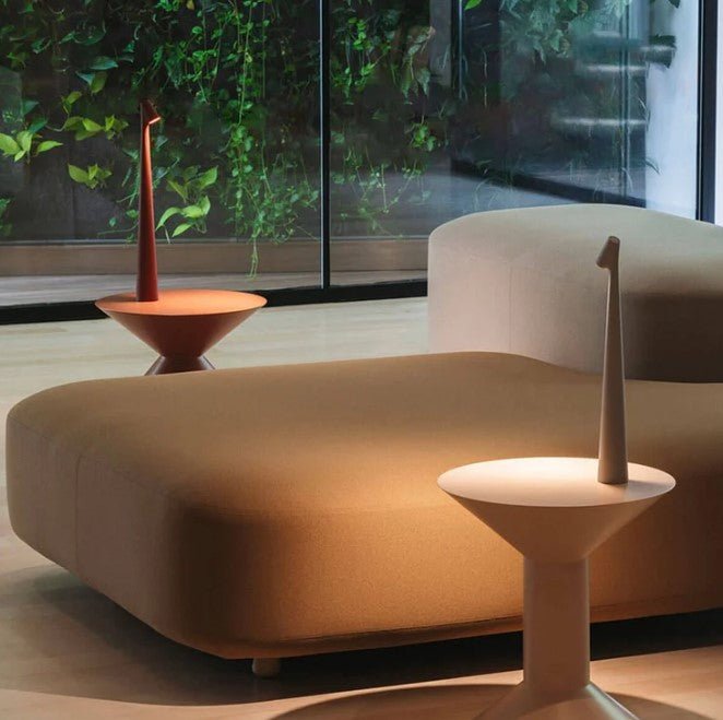 Aluminum LED Table Lamp — Battery Powered, Modern Design
