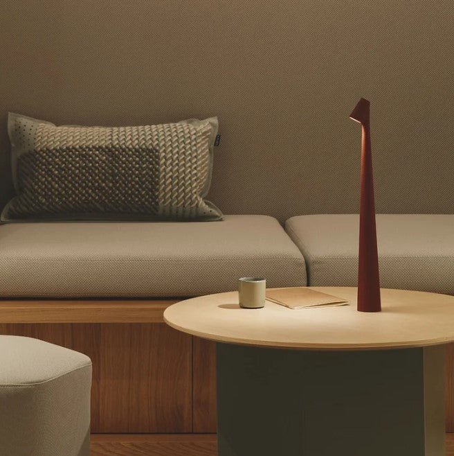 Aluminum LED Table Lamp — Battery Powered, Modern Design
