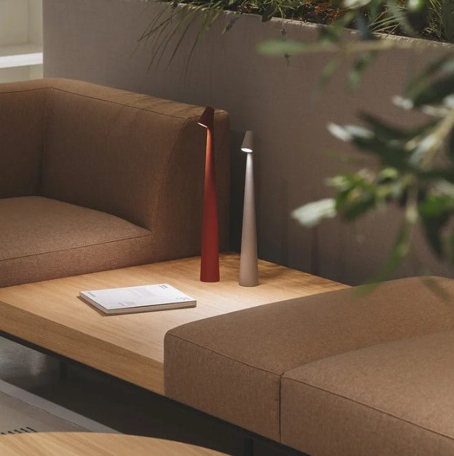Aluminum LED Table Lamp — Battery Powered, Modern Design
