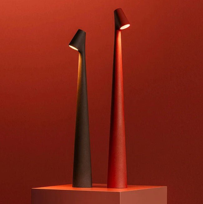 Aluminum LED Table Lamp — Battery Powered, Modern Design