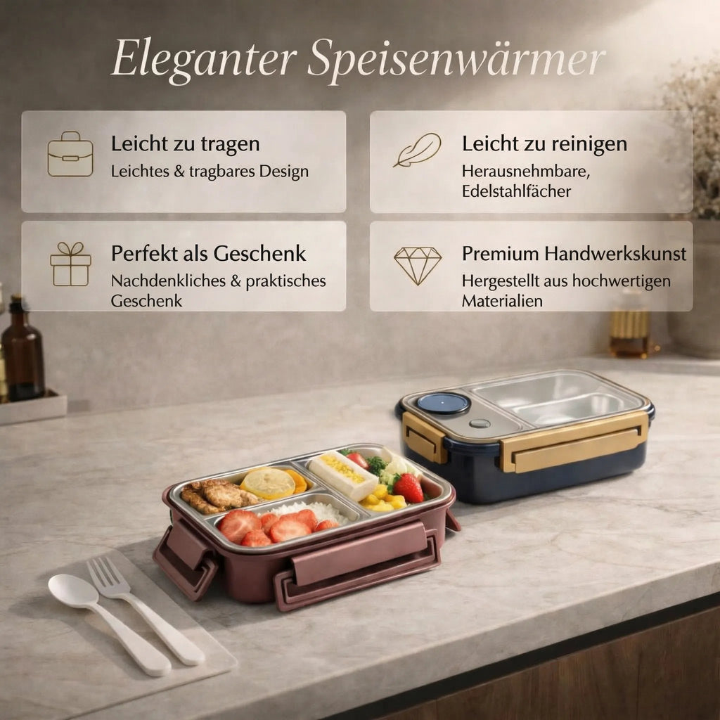 Stainless Steel Compartment Lunch Box - Esilora