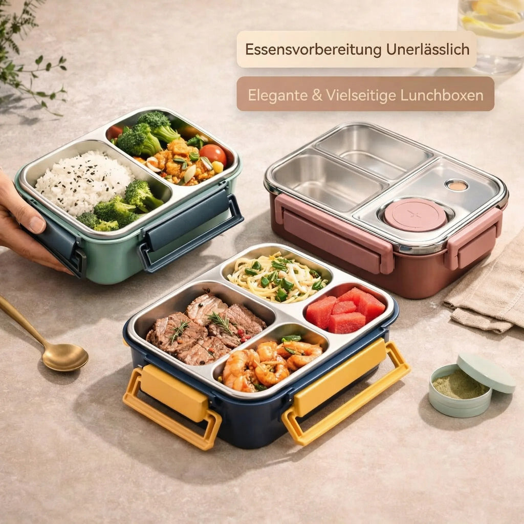 Stainless Steel Compartment Lunch Box - Esilora