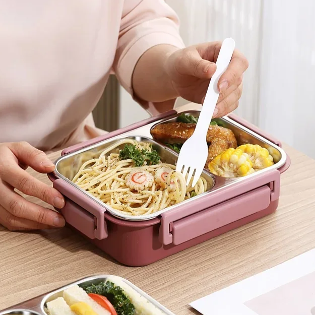 Stainless Steel Compartment Lunch Box - Esilora